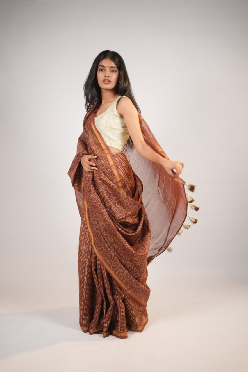 Madhumalti Chanderi Saree