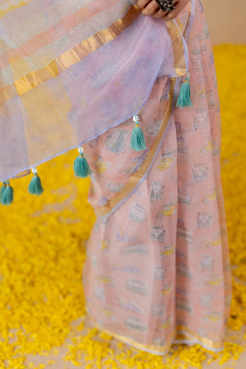 SAFAR-E-RANG Kota Doria Saree