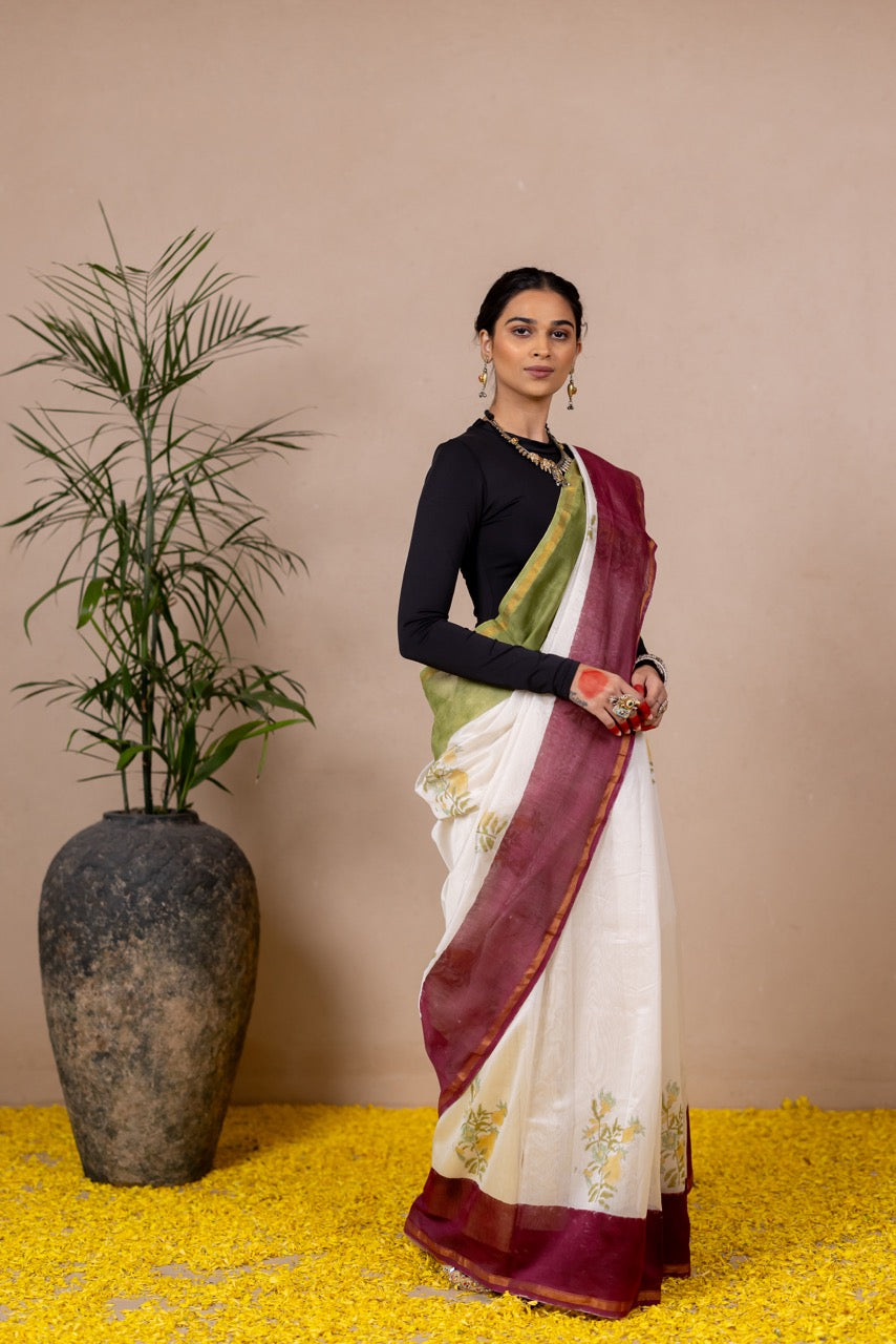 ANURAAG PHOOL Chanderi Saree