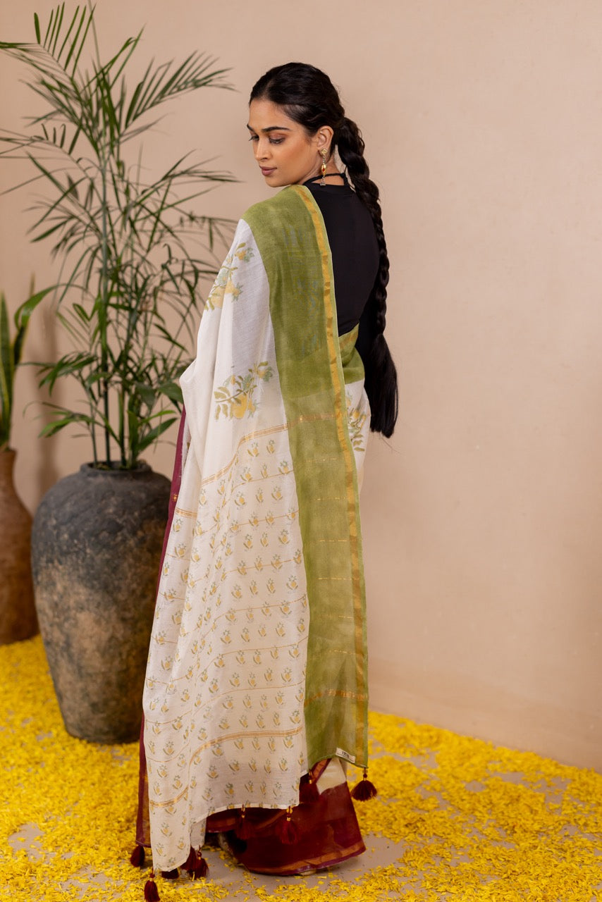 ANURAAG PHOOL Chanderi Saree