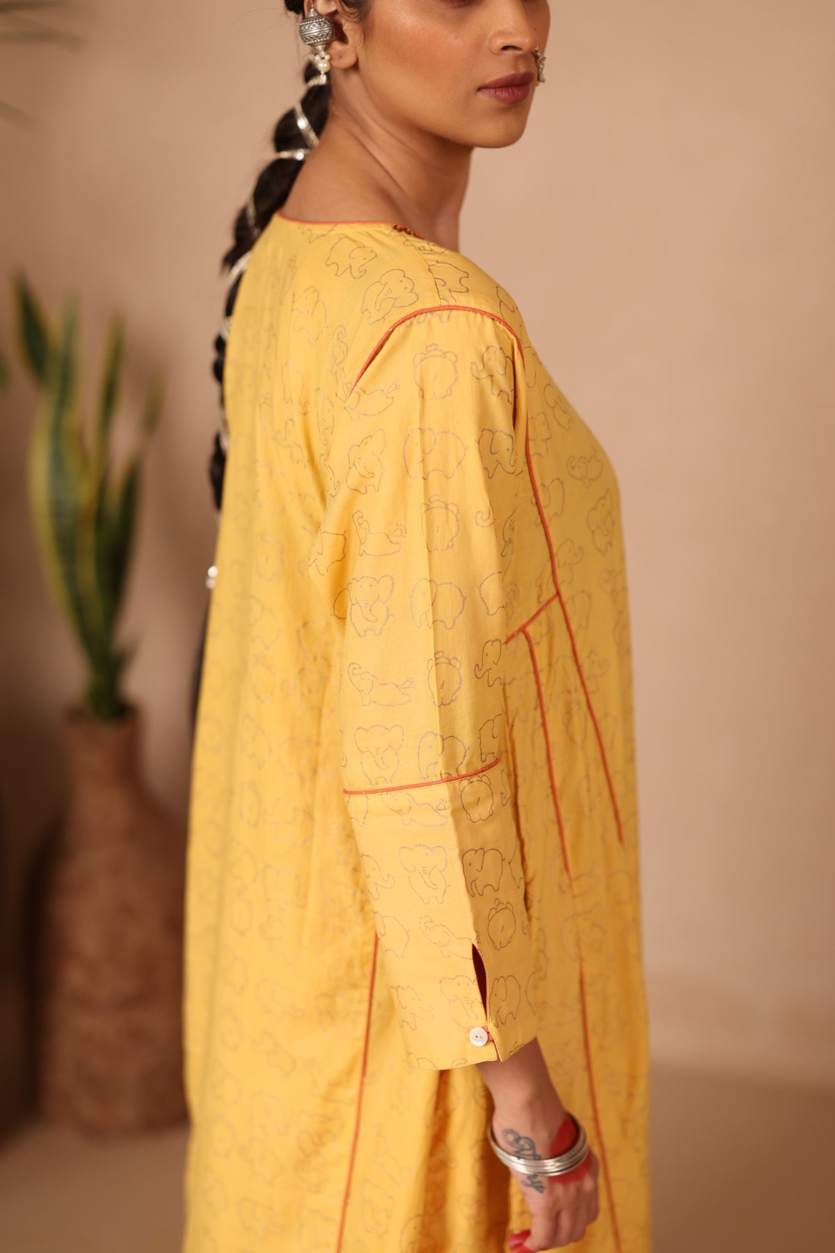 GOLDEN TUSK - Satin Cotton Kurtaset