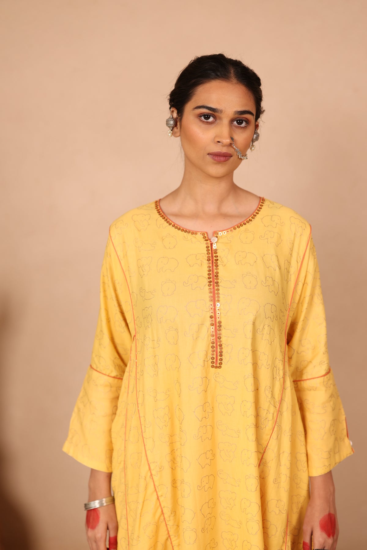 GOLDEN TUSK - Satin Cotton Kurtaset