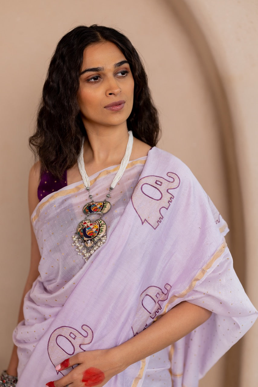 GAJ GAATHA Chanderi Saree