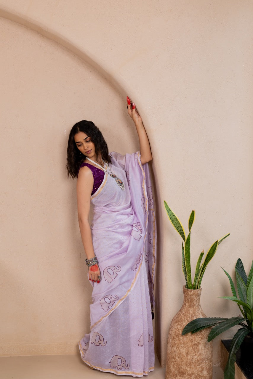 GAJ GAATHA Chanderi Saree