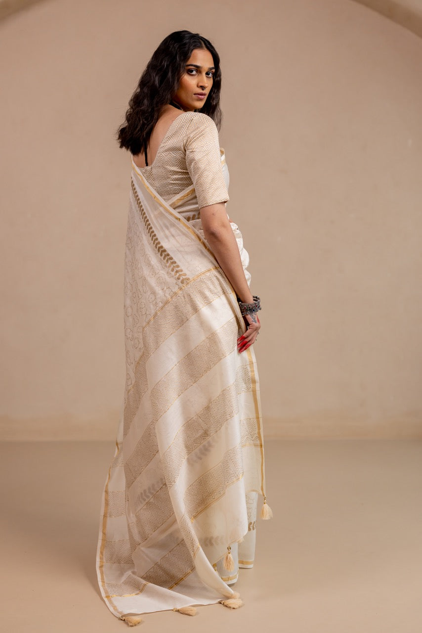 NIRMAL GAJ Chanderi Saree