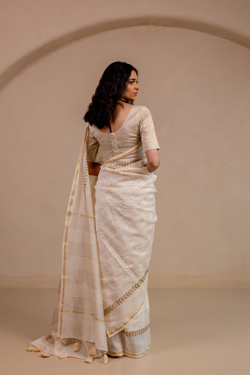 NIRMAL GAJ Chanderi Saree