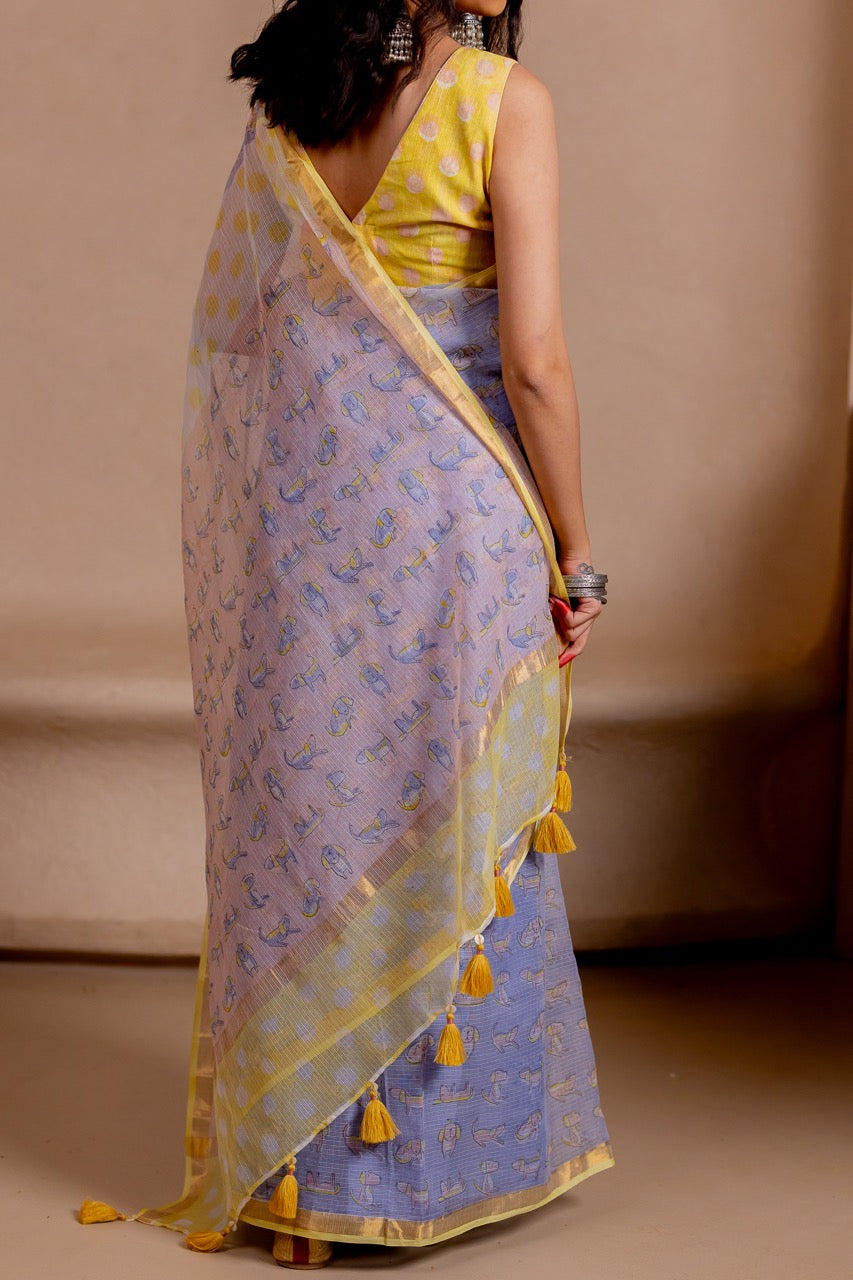 NEELANJAN Kota Doria Saree