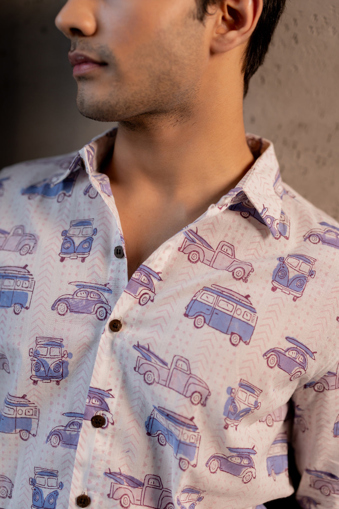 SHIRT - White Retro Camper Van