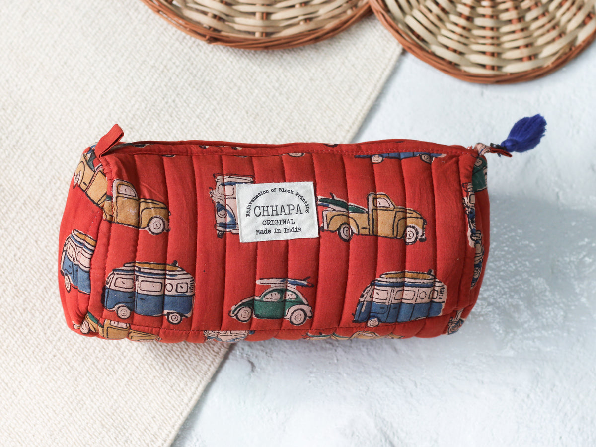 MAROON CAMPERVAN POUCH