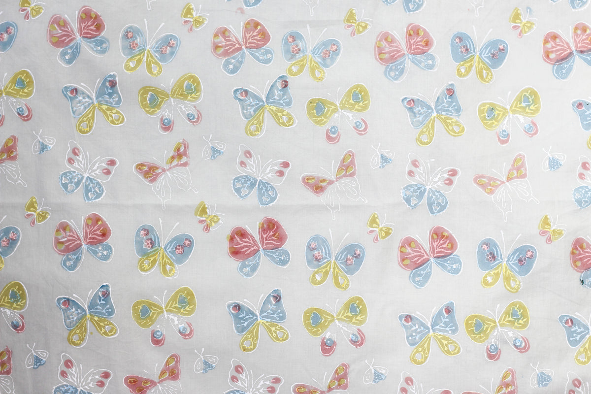 Fabric - Butterflies in Gray