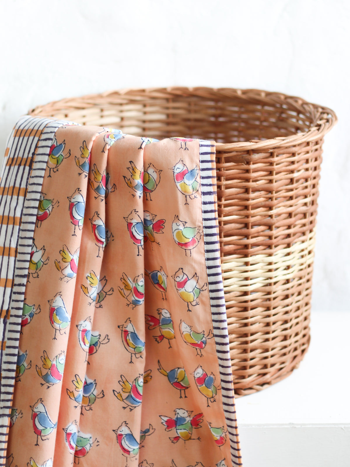 Kids Quilts - Peach Birds