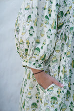 Green Fishy Short Dress