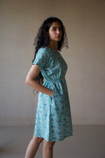 BLUE PUP PARADE DRESS