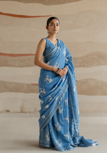 NEEL GULAB - Chanderi Saree