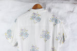 White Gulab Butta Muslin Shirt
