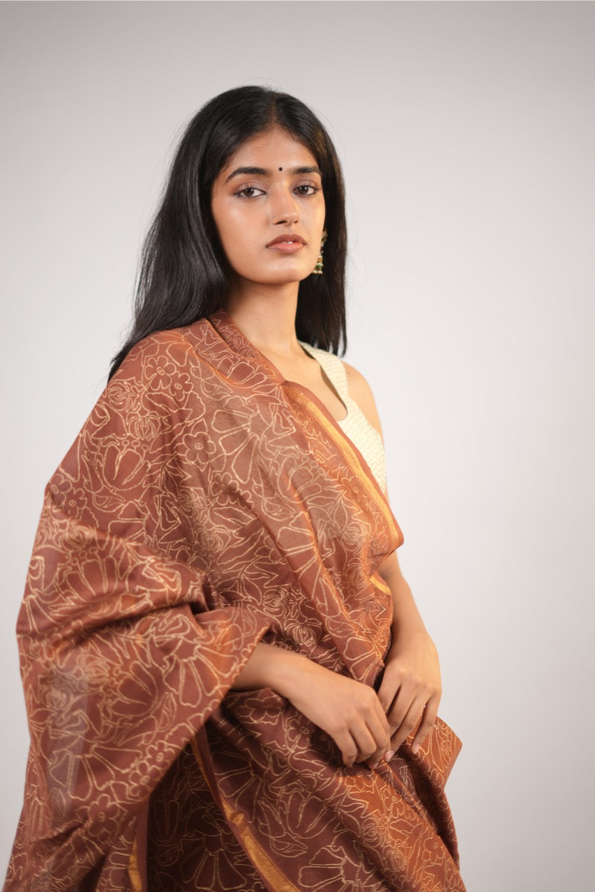 Madhumalti Chanderi Saree