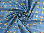 Fabric - Dogs in Blue