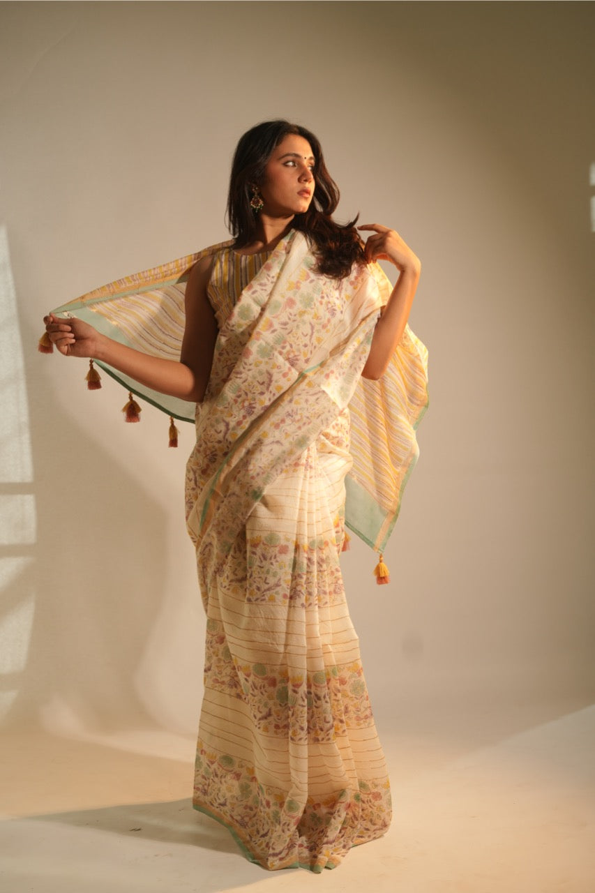 Anandi Chanderi Saree