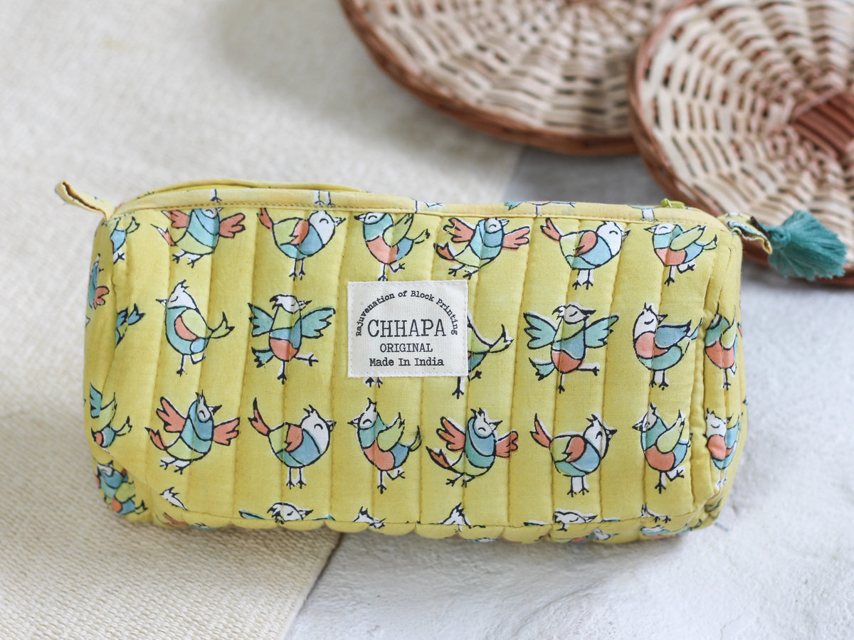 YELLOW CHIDIYA POUCH