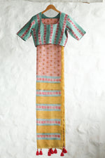 Blush Border Chanderi Blouse