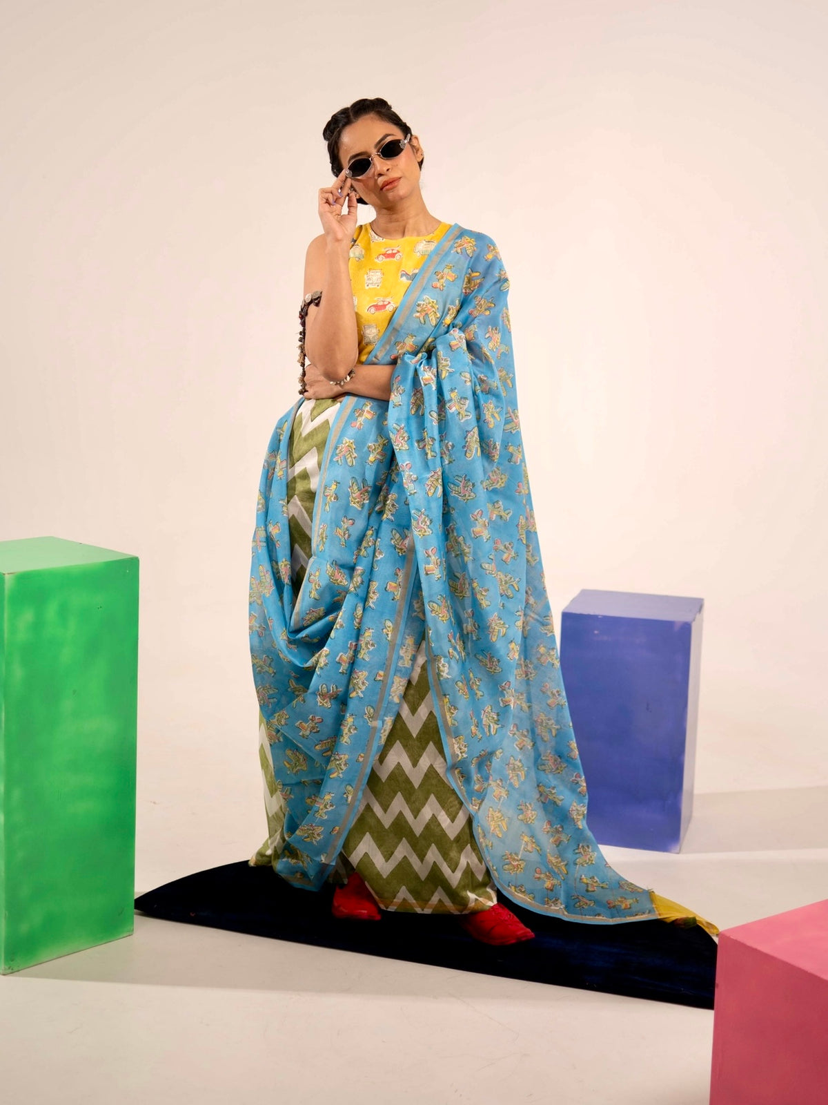 Retro Safar Chanderi Saree