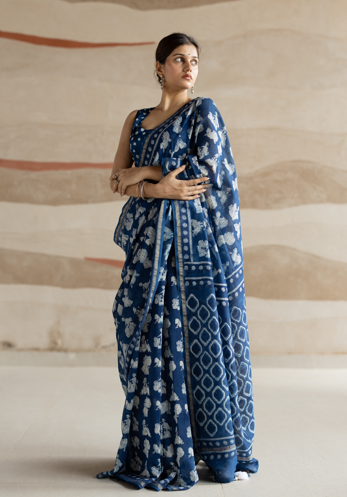 NEEL SAKHI - Chanderi Saree