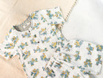 KIDS PLANE MUSLIN SHIRT & SHORT SET