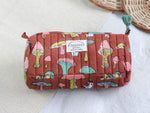 RUST ORANGE MUSHROOM POUCH