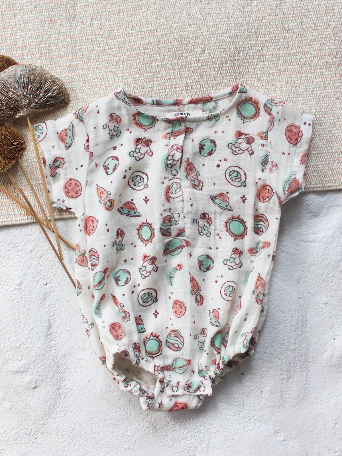 BABY MUSLIN SPACE ROMPER