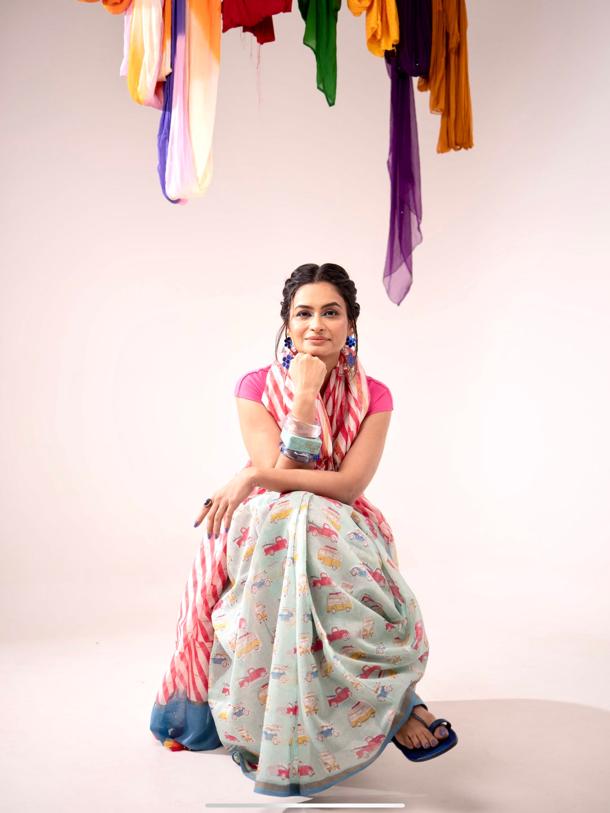 Fiesta Chaderi Saree