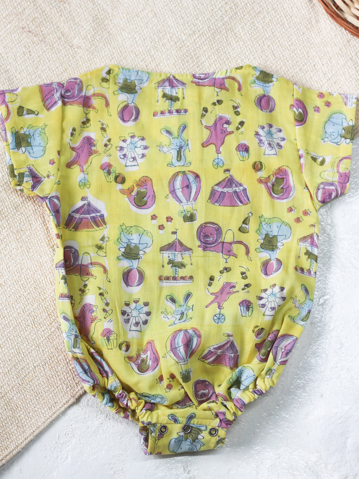 BABY CIRCUS MUSLIN ROMPER