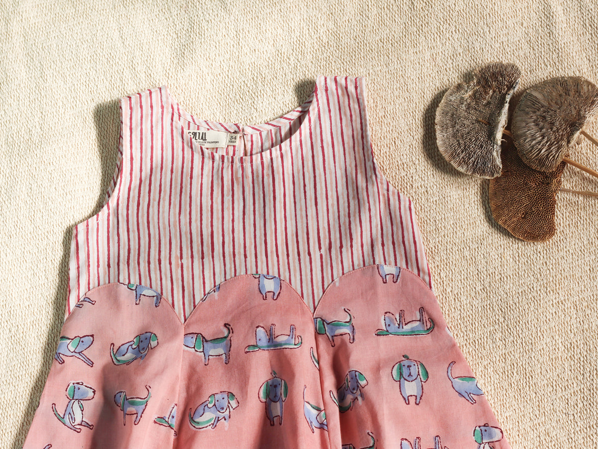 Peach Dog Dress