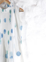 Nature’s Skyblue Polka Mul Dress