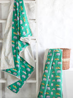Kids Quilts - Green Camper Van