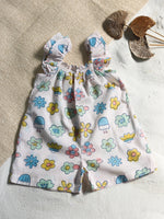 FLOWER FRILL JUMPSUIT