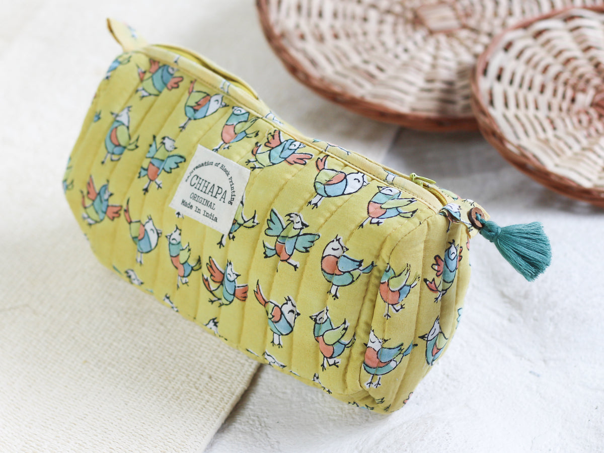 YELLOW CHIDIYA POUCH