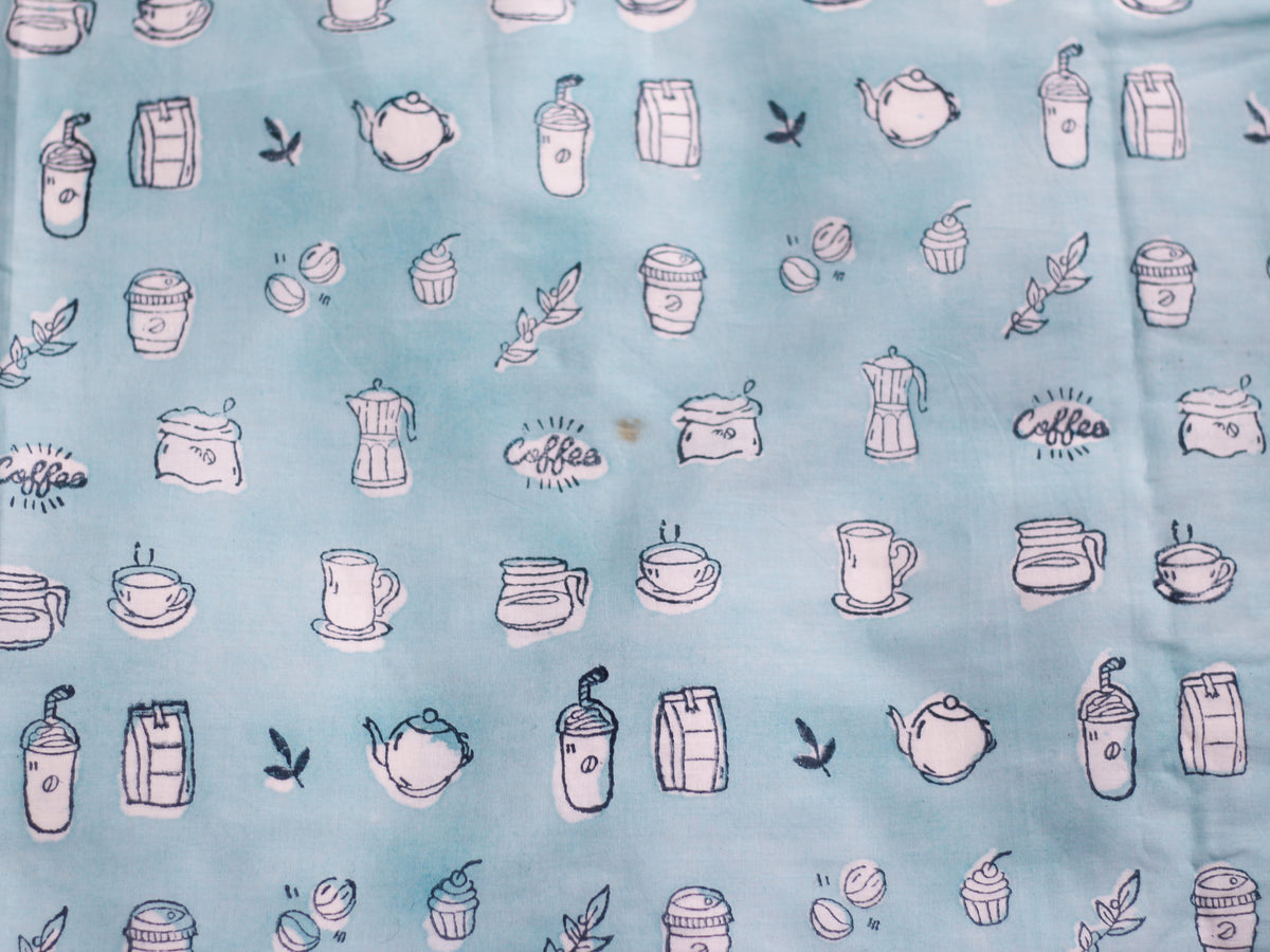 ETI- MINTY COFFEE DELIGHT - Mul Cotton Saree