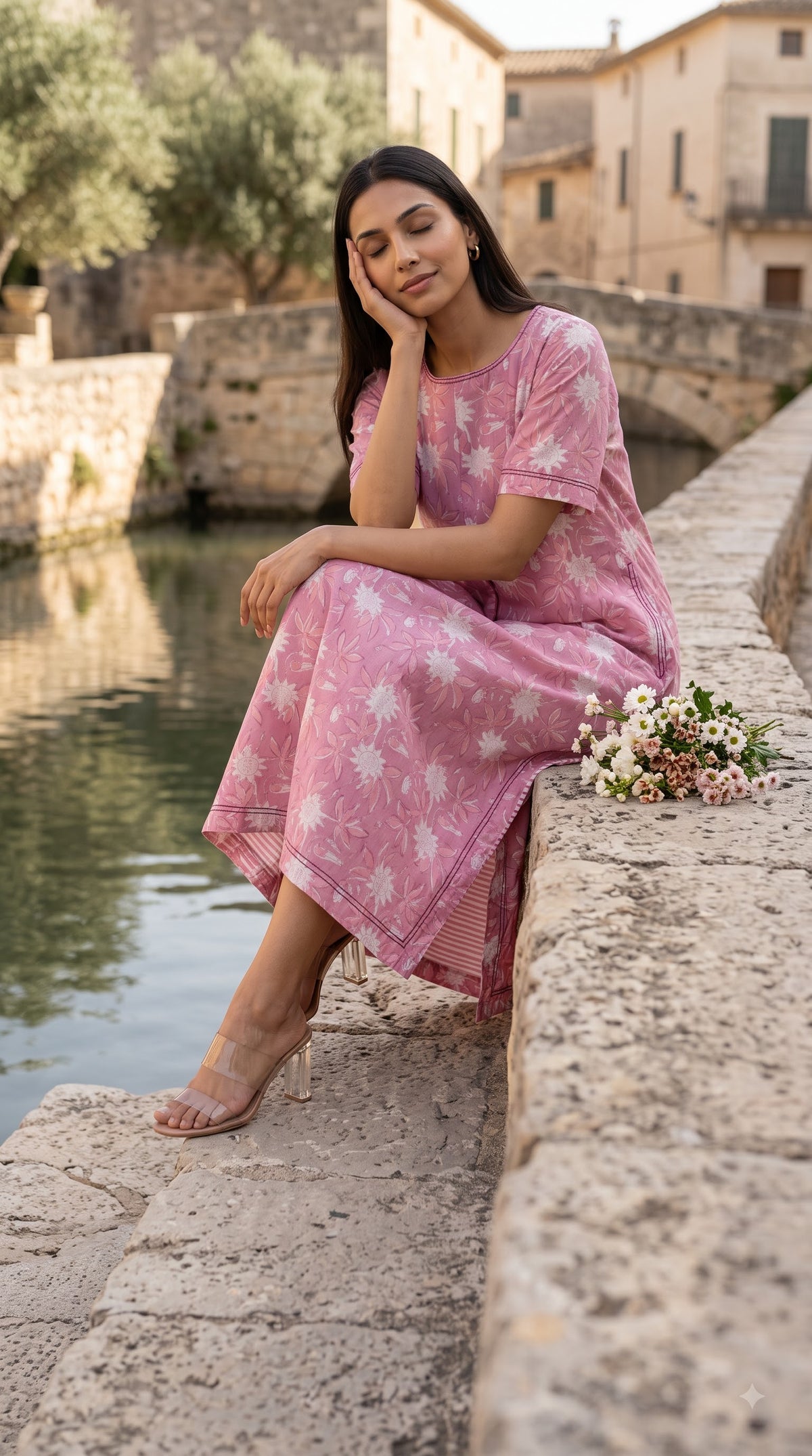 Blossom Pink Jaal Dress