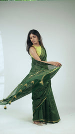 Hariyali Chanderi Saree