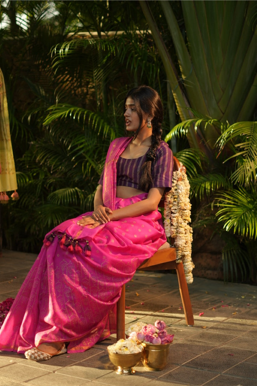 Phoolmala Chanderi Saree