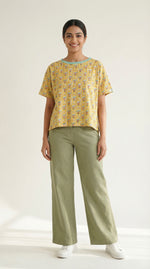 Golden Maze Cotton T-shirt