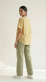 Golden Maze Cotton T-shirt