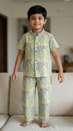MUSLIN ANIMAL SAFARI CO-ORD SET