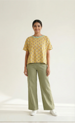 Golden Maze Cotton T-shirt