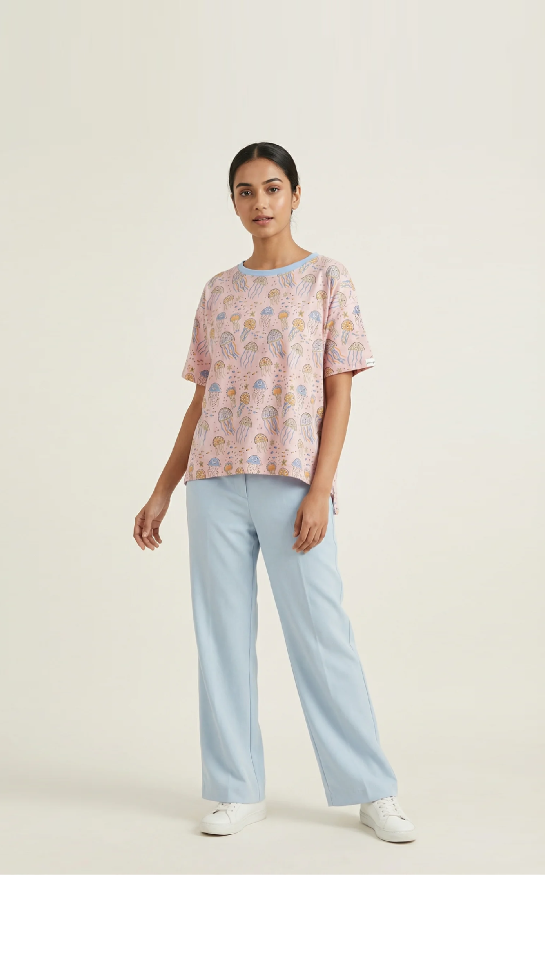 Bubble Blush Cotton T-shirt