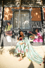 FOIL PRINTED ELEPHANT - Chanderi Saree