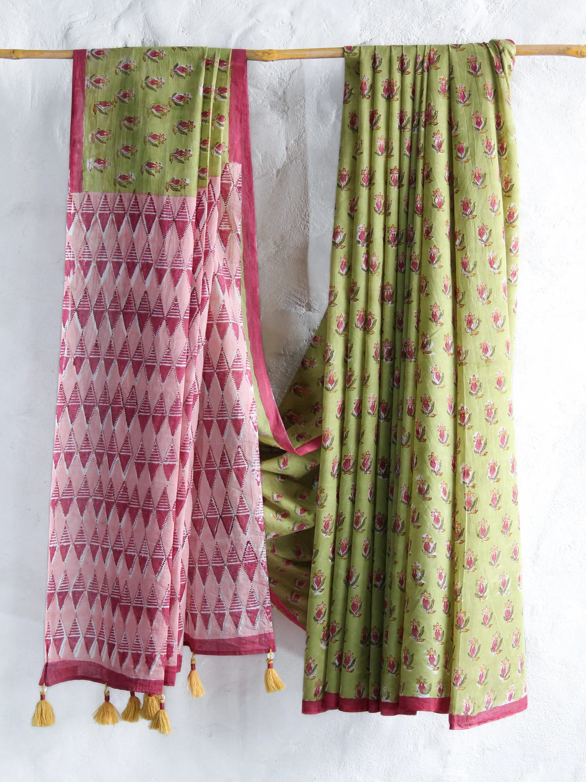 ETI- PISTACHIO ANARBUTTI MUL COTTON SAREE 😊