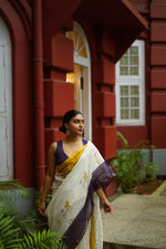 TWILIGHT BLOOM Chanderi Saree