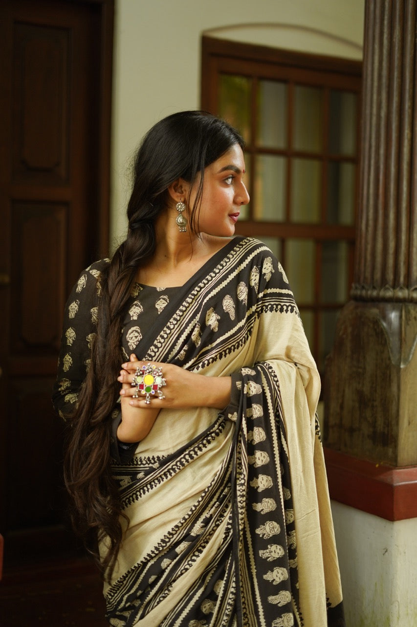 BOMMAI CHARM - Mul Cotton Saree