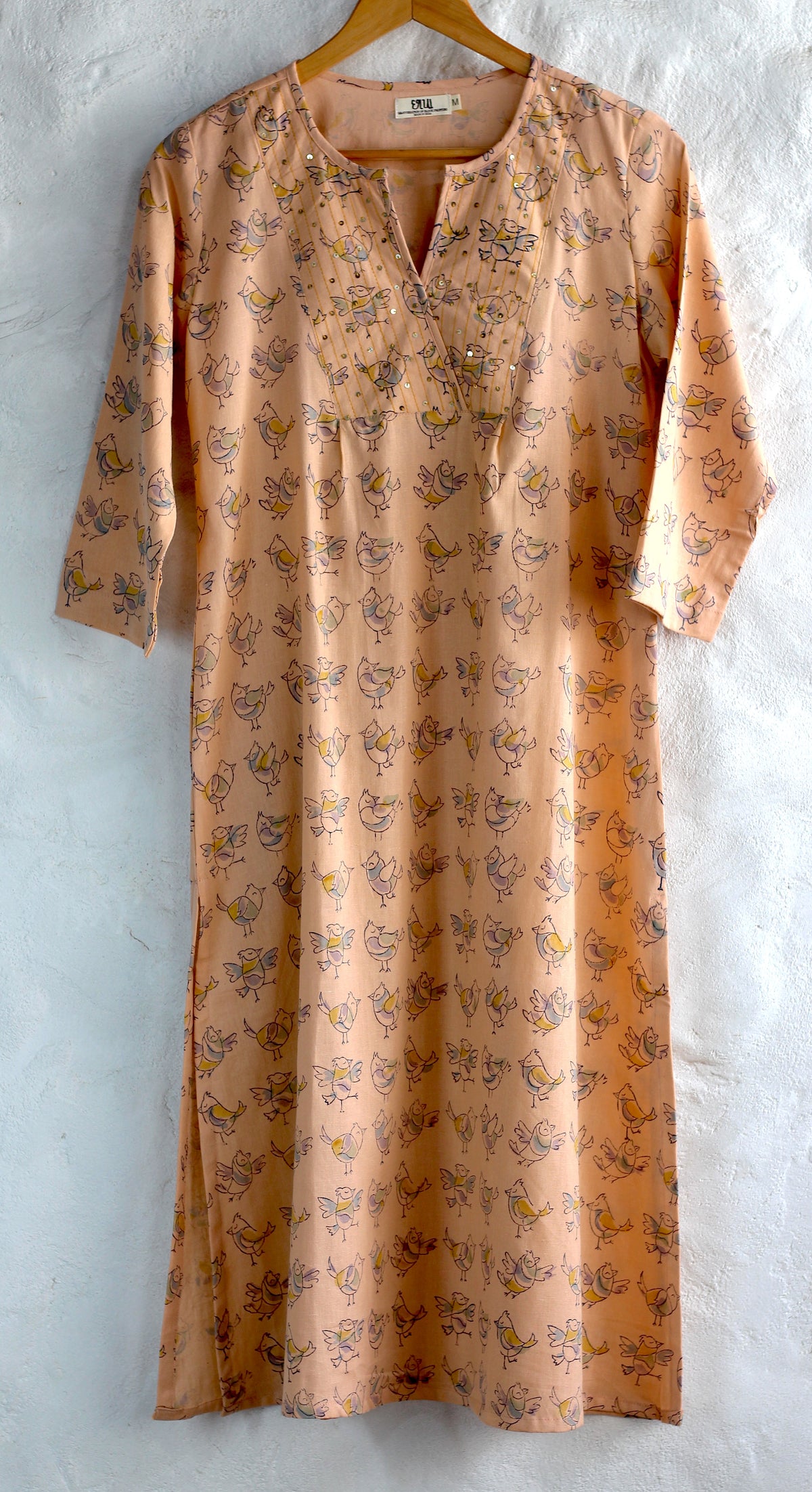 pretty as peach kurta